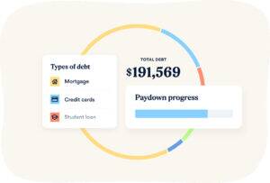 Debt management icons